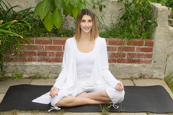 Organic White Cotton Yoga Clothing for Kundalini Practice