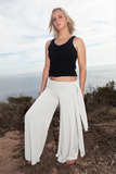 Parvati Pants Long White- Flare Yoga Pants
