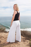 Parvati Pants Long White- Flare Yoga Pants